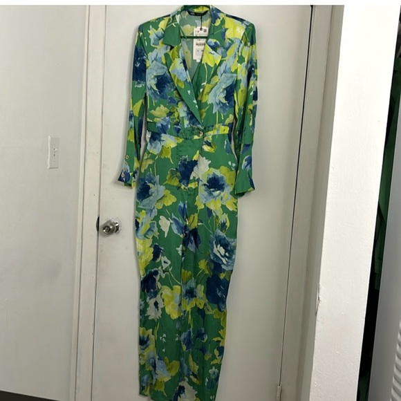 ZARA FLORAL JUMPSUIT - Picture 2 of 4